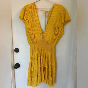 Jen's Pirate Booty Yellow Mini Dress